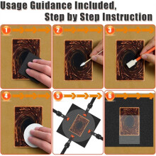 Trading Card Cleaning Kit,Card Grading Flattening Kit for Collectors Collectible,Cards Restoration Repair Fix Kits Bent