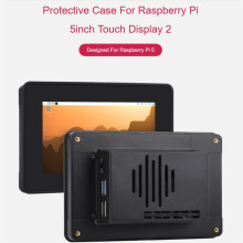 Protective Case for Raspberry Pi 5inch Touch Display 2 for Raspberry Pi 5, Compatible with Multiple 5inch Screens