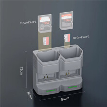 Camera Battery Charger for LP-E6 C50 R7 6D 60D 70D Travel Charging Case for NP-FZ100 Camera Battery
