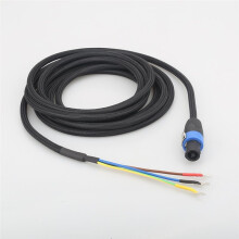 HiFi 3-Wire Subwoofer Cable Speakon to Spade End Sub Speaker Cable for REL/MJ Acoustics, 0.5m