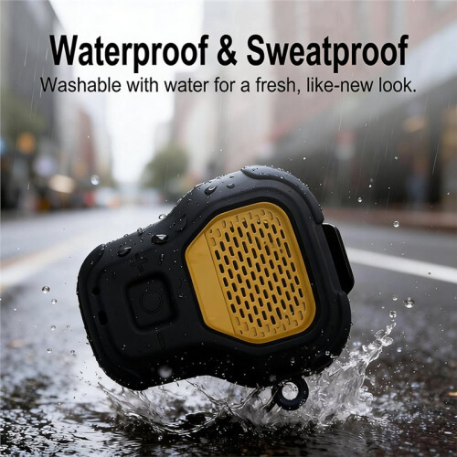 Protective Case for  Wearable Speaker, Silicone Case, Shockproof, Waterproof, Dustproof, with Carabiner 2