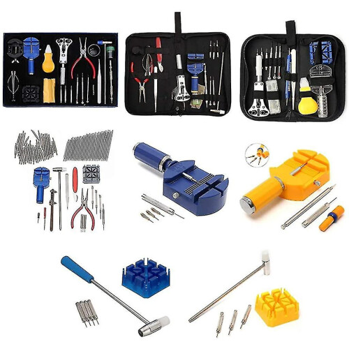 Watch Repair Kit Professional 144pcs Tools for Watch Set Link Open Adjust Back 2