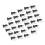 Plastique Noir Blanc, Montage pour Refroidisseur CPU , 300 Pièces 3