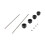 Front Rear Wheel Sliders Axle Fork Crash Protector Pads Swingarm Spools for  450NK 450SS 450SR 2