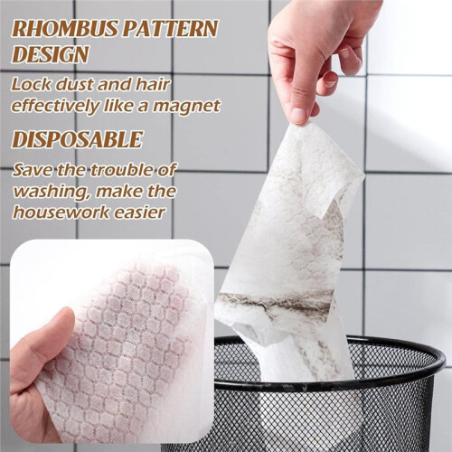 300 Count Dry Sweeping Cloths Dry Mop Refills Sweeper Dusting Cloths Disposable Duster Refills Floor Mop Pads 2