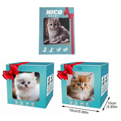 Interactive Robot Kitten Plush Toy Kids Soft Robotic Cat Fun Activities Educational Play 1