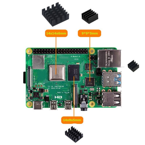9 Layers Box Shell with Cooling Fan,Stackable Transparent Enclosure for Raspberry Pi 4 B,Protective Cover with Heatsinks 2