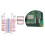 9 Layers Box Shell with Cooling Fan,Stackable Transparent Enclosure for Raspberry Pi 4 B,Protective Cover with Heatsinks 5
