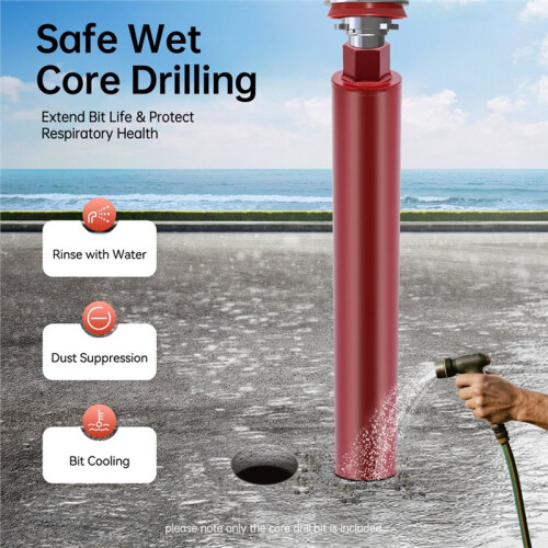 Diamond Core Drill Bit 63/76/112MM for Dry/Wet Concrete Core Drilling, Handheld Tool 112mm 1