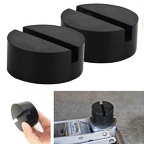 4X Rubber Disc Pad Car Vehicle Jacks Jack Pad Frame Protector Rail Floor Jack Guard Adapter Tool Jacking Lifting Disk 1