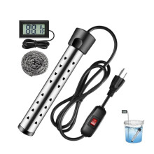 1500W Immersion Water Heater Electric, Fast Heating Portable Water Heater with Stainless Steel,Bucket Heater US Plug
