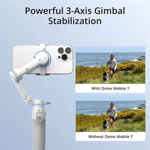 For  Osmo Mobile 7 Gimbal Stabilization Robust 3-Axis Portable Mobile Phone Stabilizer for Phone Charging 1