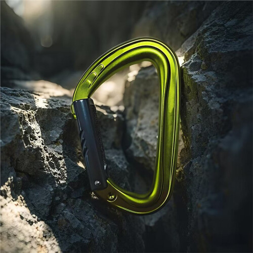 Locking Climbing Carabiners Quick-Release 24kn Climbing D-Type Climbing Hook Quick-Release Straight Rod Hook 2