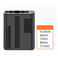 Cortadora de Fundas de Cables de Tubo Suelto para Grupos de Fibras, Herramienta de Fibra Óptica, Pelador de Tubos de Haz Longitudinal de 4,5 A 11 mm.