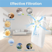 24PCS Style 7 Vacuum Bags for Power Force Vacuum Cleaners 1739 3522 3525 71Y7 3554 3545 6592 3550 3553 Series