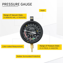 Professional Vacuum and Fuel Pump Tester Kit Comprehensive Gauge Leak and Pressure Diagnostics Tool