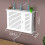 2X Wireless Router Storage Boxes Wooden Box Cable Power  Wire Bracket Wall Hanging Plug Board Shelf -Single Door 6
