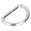 Anelli a D 100 pezzi Argento 2x15x10mm per collane 3