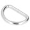 Anelli a D 100 pezzi Argento 2x15x10mm per collane 7