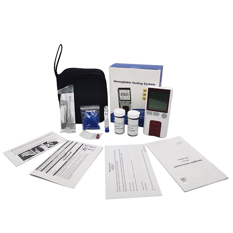 Rapid Hemoglobin Test Meter Strips Anemia Blood Test Home Use Hb Meter ...