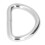 Anelli a D 100 pezzi Argento 2x15x10mm per collane 10