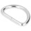 Anelli a D 100 pezzi Argento 2x15x10mm per collane 12