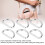 Anelli a D 100 pezzi Argento 2x15x10mm per collane 13