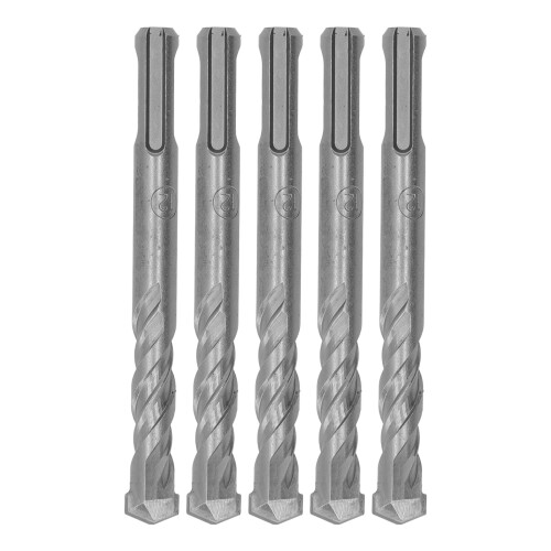 5Pcs Spiral Impact Drill Bits 110mm Cemented Carbide Tip 1