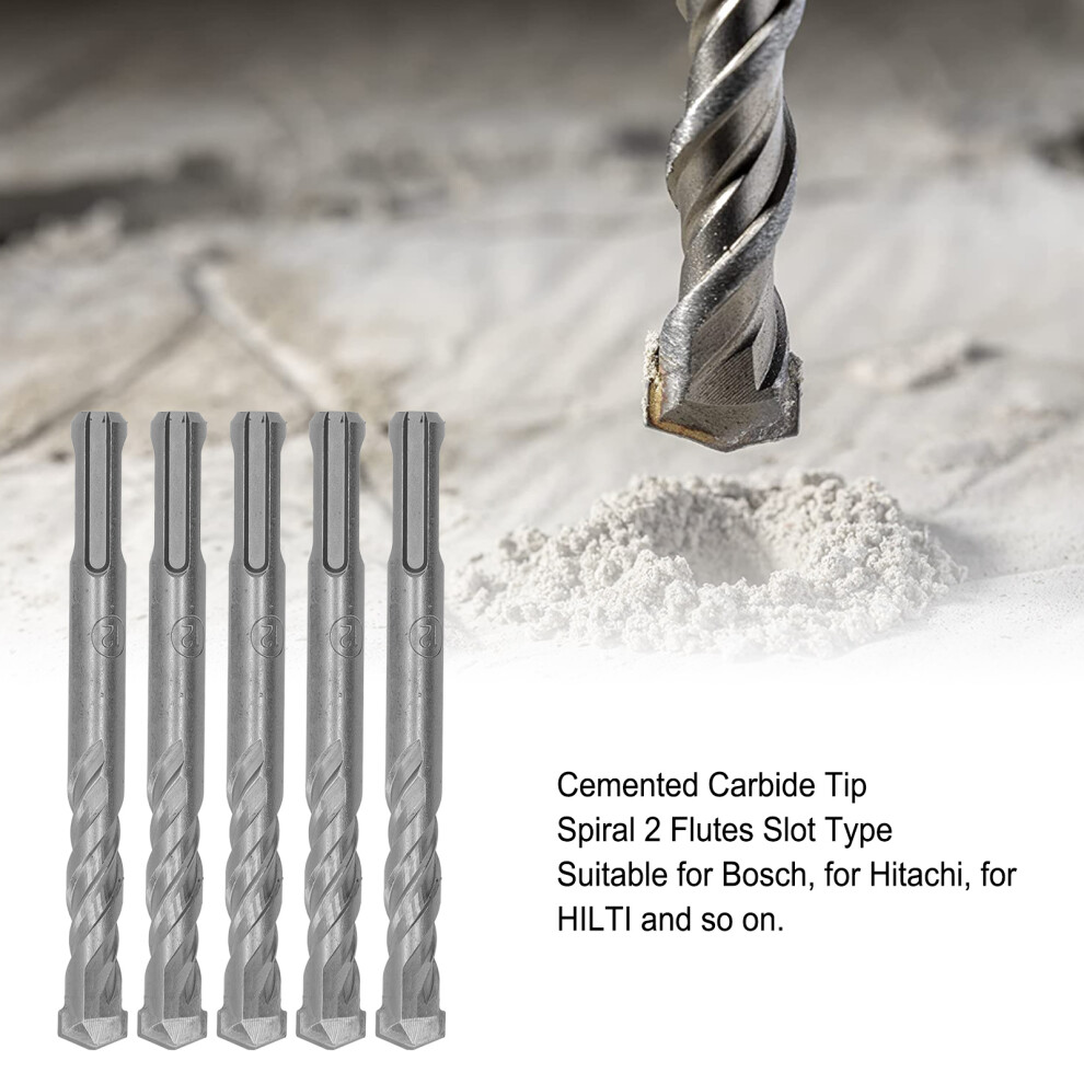 5Pcs Masonry Drill Bits Carbide Tip 12mm