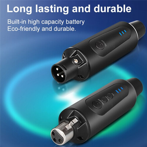 New 2.4g XLR Microphone Wireless Transmitting & Receiving System Dynamic Condenser Microphone Reverberation Adjustment 1