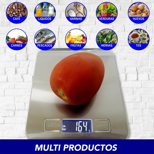 Electronic Kitchen Scale 10kg/1g Accurate White 18x14x1.7cm 2