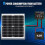 Solar Charge Controller 10A 12V, Waterproof Portable Intelligent Solar Panel Controller for AGM, Gel & Lithium Batteries 3