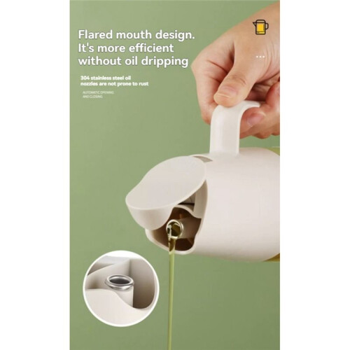 Automatic  Cover Bottle Non-Drip Design 600ml Cooking Oil Dispenser for Kitchen BBQ Tool 2