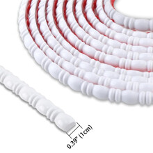 Moldura de Cuentas y Carrete Autoadhesiva de 0,4 Pulgadas X 118 Pulgadas: Fácil de Pintar, Flexible, Ideal para Marcos de Espejos y Salpicaderos.