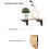 2pcs Black Folding Console Stand, Heavy Duty Retractable Folding Console Stand 2