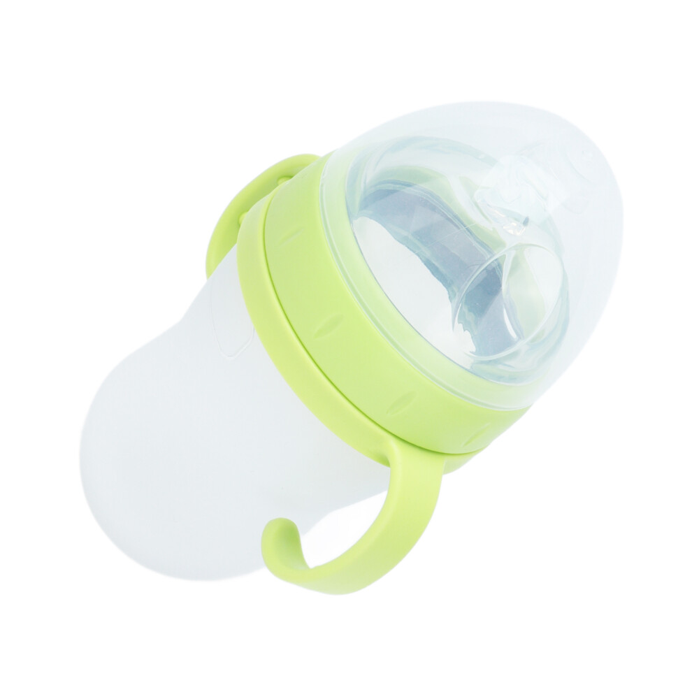 Baby Cereal Bottle 240ml Silicone Squeeze Feed with Dispensing Spoon