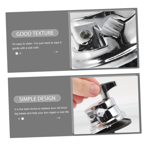 Drum Leg Base Durable Alloy for Stable Drum Positioning and Easy Install Hardware Replacement 2