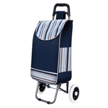 Folding Shopping Trolley with Stair Climbing Wheels, Lightweight Aluminum Frame and Large Waterproof Bag