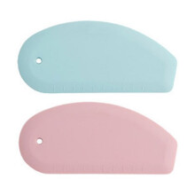 Silicone Bowl Scraper Flexible Curved Food Grade Bench Dough Scraper Heat Proof Kitchen Pan Scraper