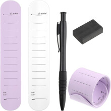 Blocco Note Indossabile, Braccialetto Promemoria In Silicone con Righello, Promemoria per Infermieri, Blocco Note da Polso Cancellabile con Penna e
