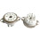 5PCS B9A Ceramic 9 Pin PCB Tube Socket for 12AX7 12AT7 12AU7 ECC83 ECC82 E88CC 6922 4