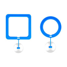 Fish Feeding Ring Floating Food Feeder Circle with Suction Cup Easy to Install Aquarium