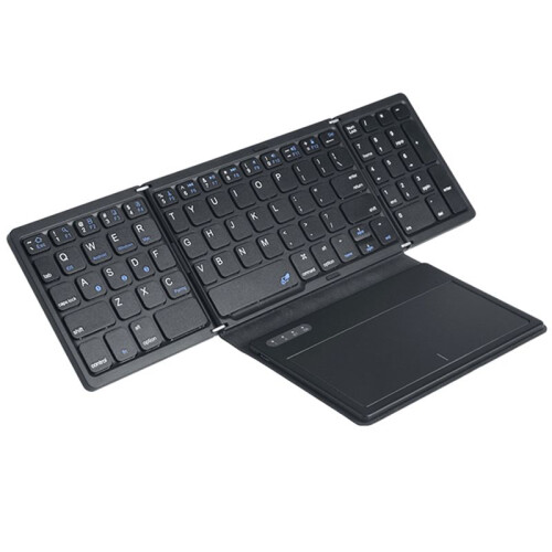 Foldable  Keyboard with Touchpad Pocket Folding Keyboard for Laptop Tablet Wireless Rechargeable Keyboard