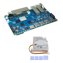 For Banana Pi BPI-R4 Router Development Board 4GB RAM MT7988A High-Performance Open-Source Router Board with Heat Sink