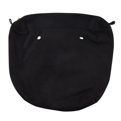 Waterproof Solid Canvas Insert Inner Lining Insert Zipper Pocket for Obag O Bag Handbag Bag Black
