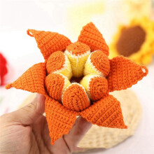 Kit DIY All'Uncinetto Fatto A Mano per Principianti Pacchetto di Materiali da Cucito Arancioni Lavoro A Maglia A Mano per Bambini Adulti Amanti