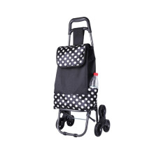 Foldable Shopping Cart with Climbing Wheels for Stairs, Compact Trolley for Groceries and Luggage
