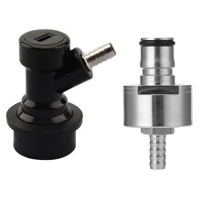 Lock Disconnect Carbonation Cap - Stainless Steel Carbonation Cap with 5/16inch Barb Lock Type