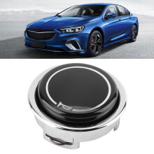 Universal Metal & Plastic Car Steering Wheel Horn Button, Black & Silver