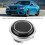 Universal Car Steering Wheel Horn Button Black Silver Durable Metal Plastic 6